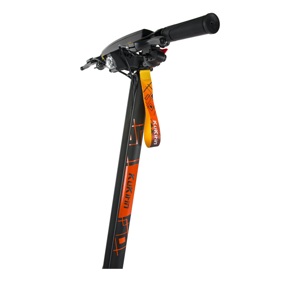 KuKirin G2 Ultra curved stem and folding mechanism detail