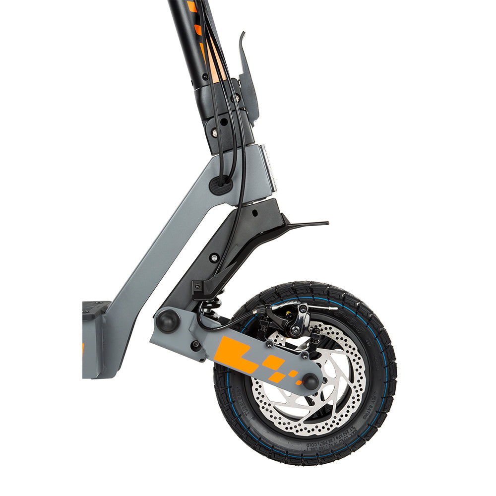 KuKirin G2 VMP front wheel and disc brake detail