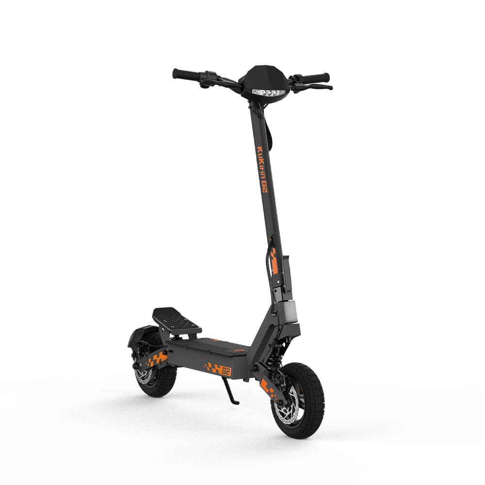 KuKirin G2 electric scooter, opposite front three-quarter view