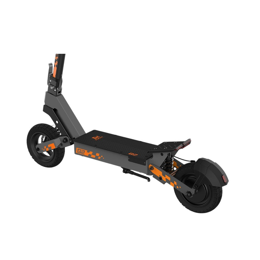 KuKirin G2 electric scooter, rear three-quarter view