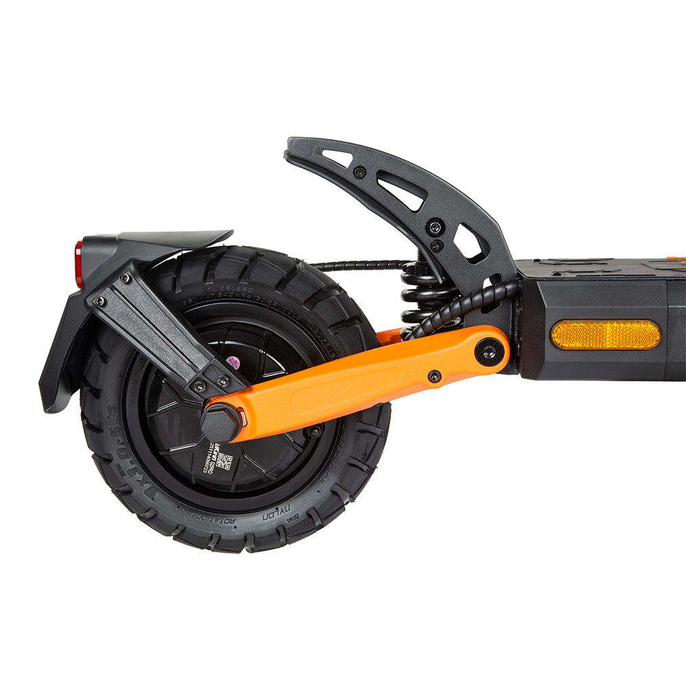 KuKirin G2 Pro ABE rear wheel, disc brake and suspension