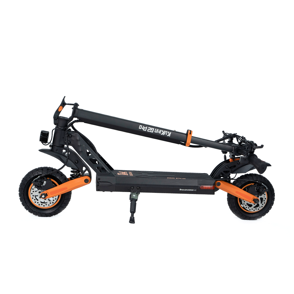 KuKirin G2 Pro electric scooter folded for storage