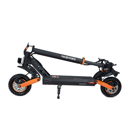 KuKirin G2 Pro electric scooter folded for storage
