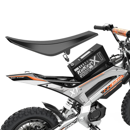 KuKirin X1 removable 48V battery and seat detail