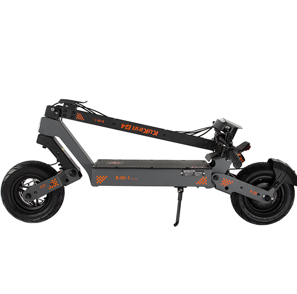 KuKirin G4 electric scooter folded for storage