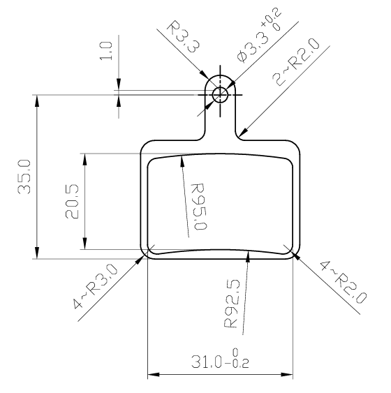 KuKirin G2 -G4 -G2ULTRA brake pads (Rear) 2026 verison, product image 2 of 2