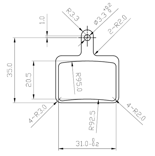 KuKirin G2 -G4 -G2ULTRA brake pads (Rear) 2026 verison, product image 2 of 2